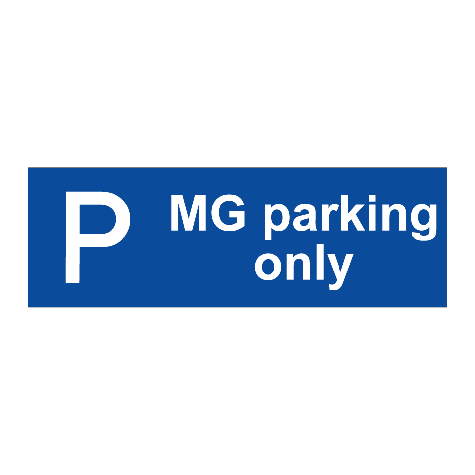 MG parking only