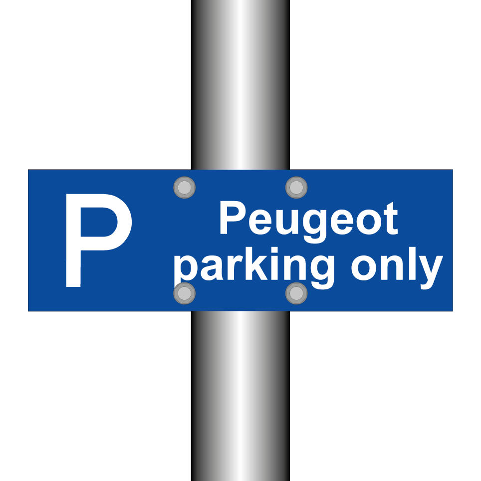 Peugeot parking only