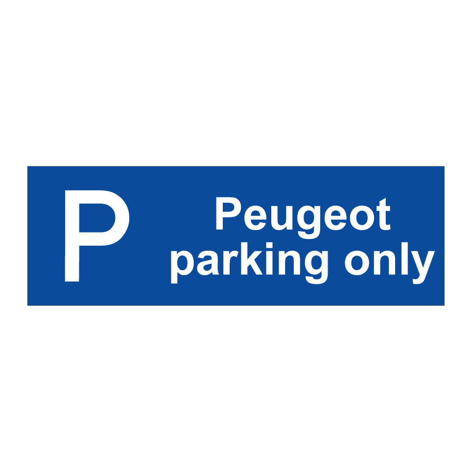 Peugeot parking only