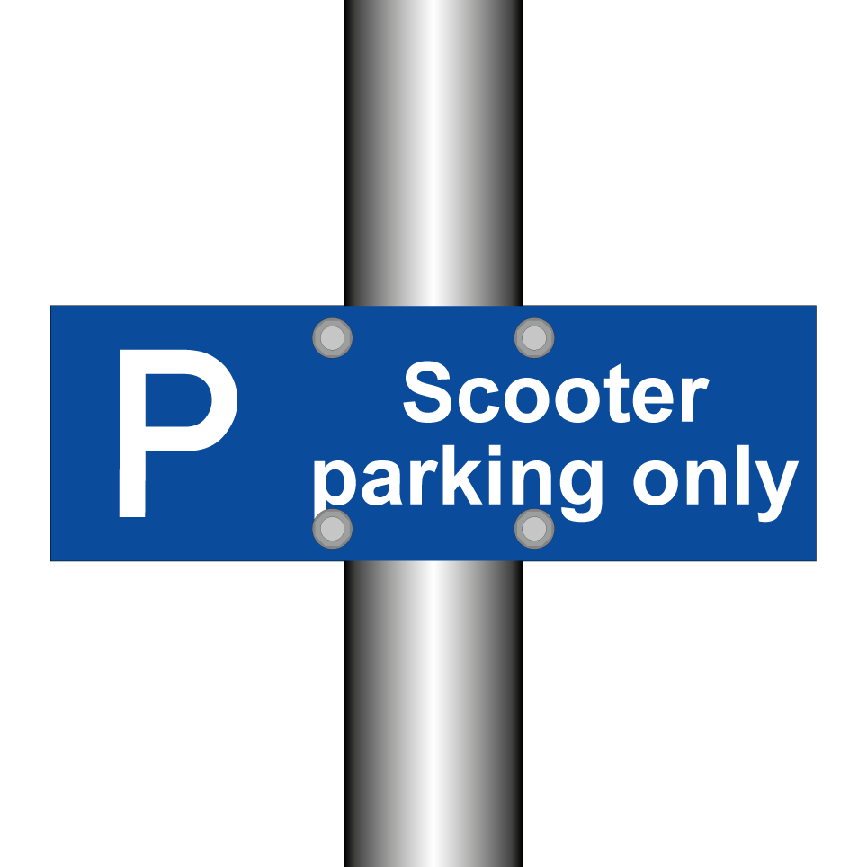 Scooter parking only