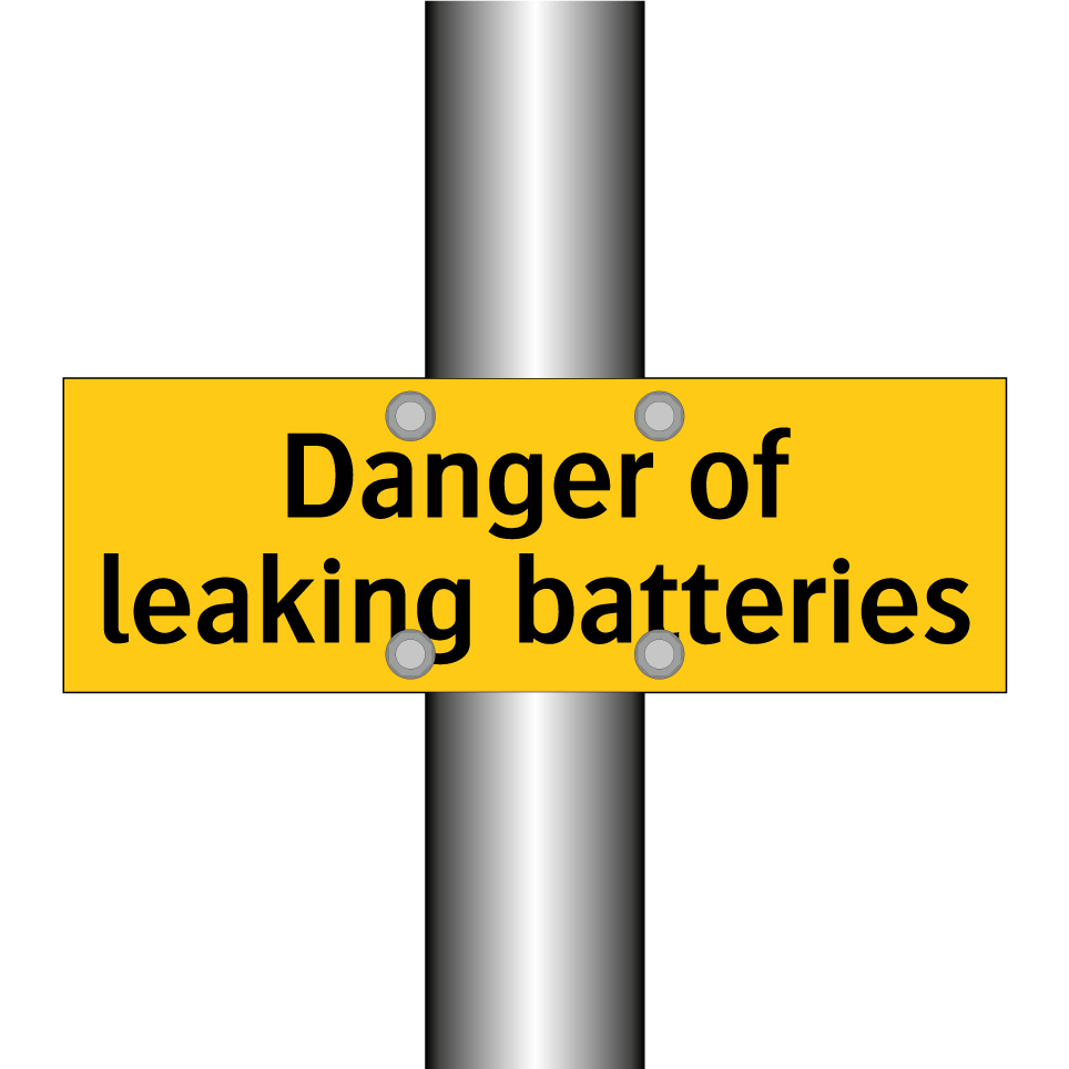 Danger of leaking batteries