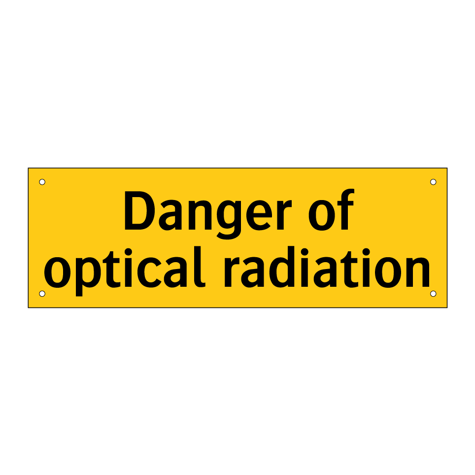 Danger of optical radiation