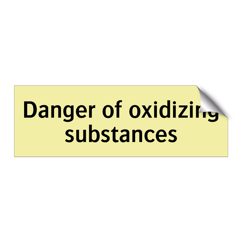 Danger of oxidizing substances