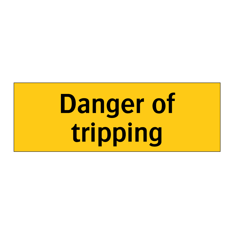 Danger of tripping