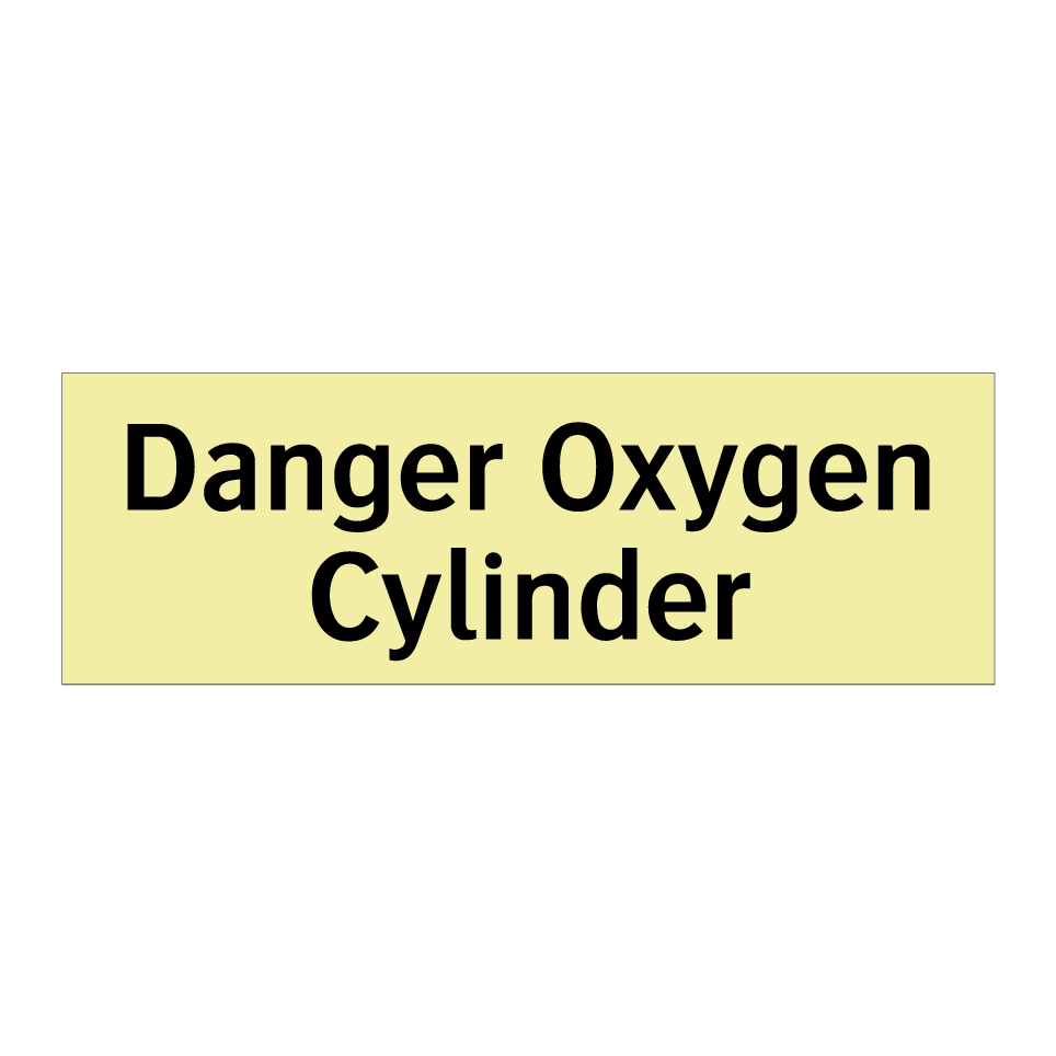 Danger Oxygen Cylinder