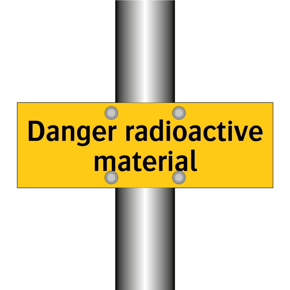 Danger radioactive material