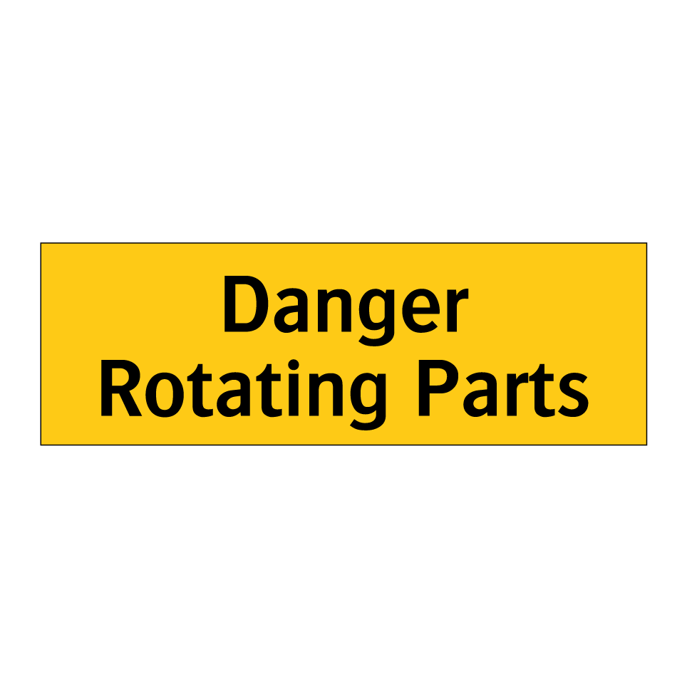 Danger Rotating Parts