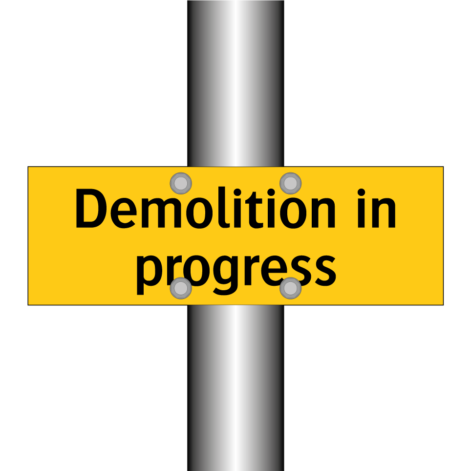 Demolition in progress