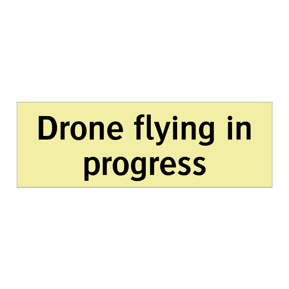 Drone flying in progress