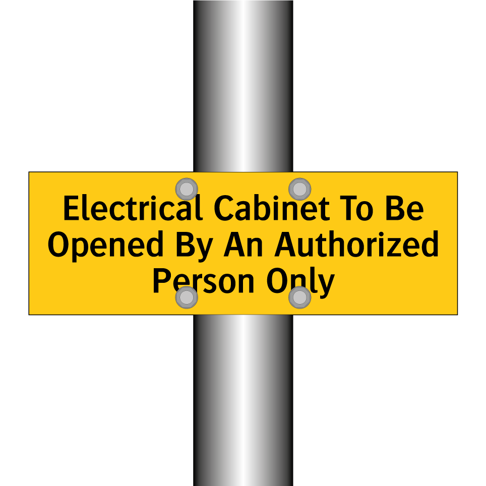 Electrical Cabinet To Be Opened By An Authorized Person Only