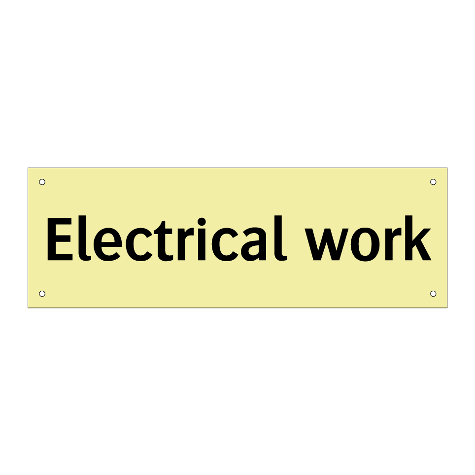 Electrical work