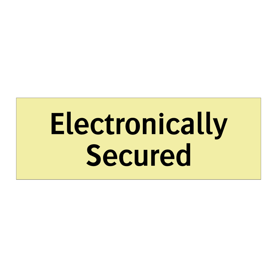 Electronically Secured