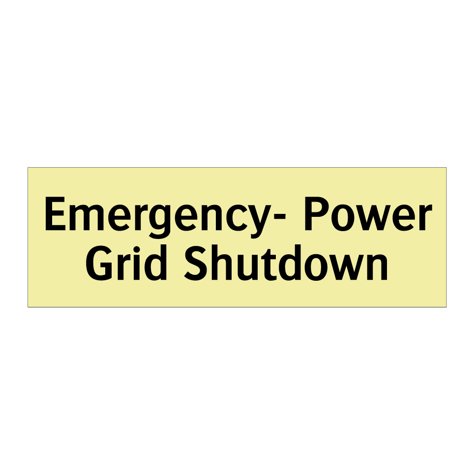 Emergency- Power Grid Shutdown