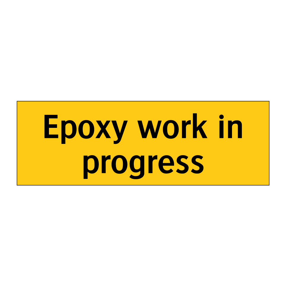 Epoxy work in progress