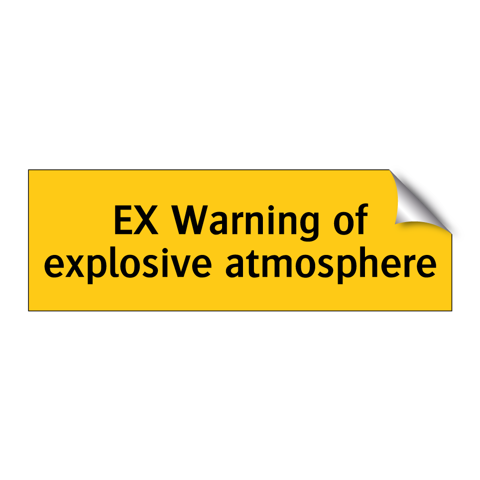 EX Warning of explosive atmosphere