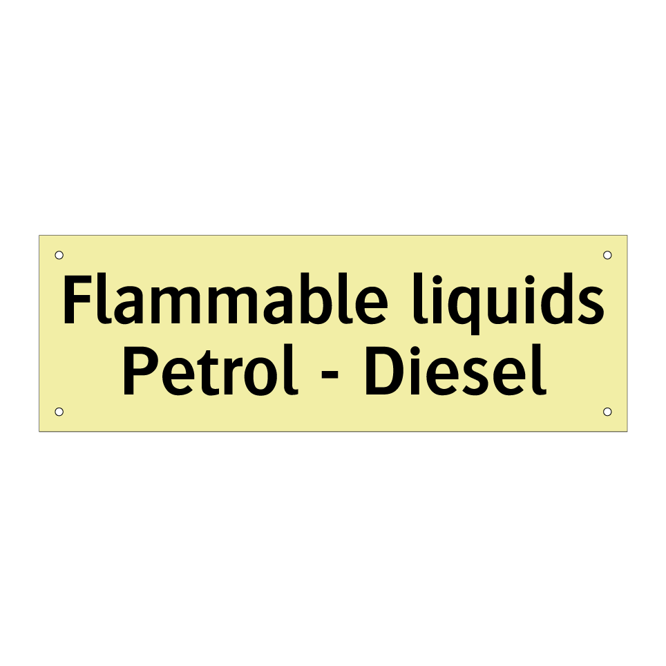 Flammable liquids Petrol - Diesel