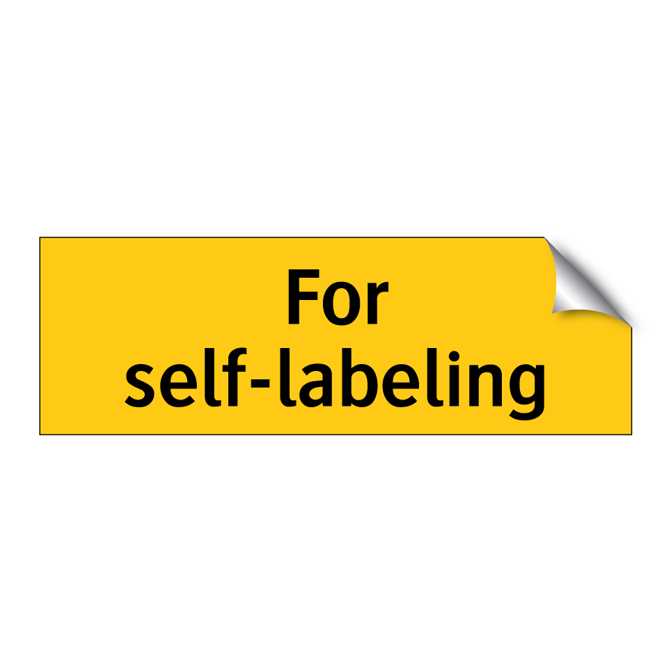 For self-labeling