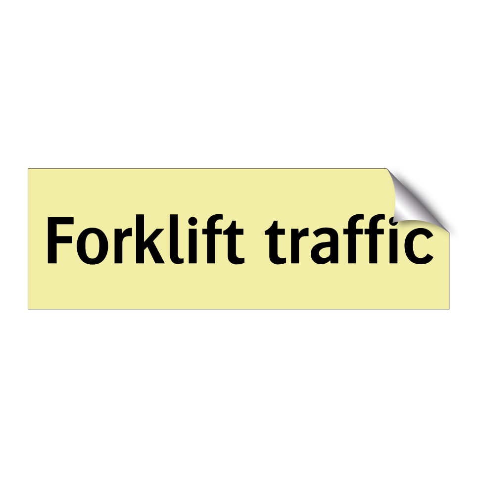 Forklift traffic