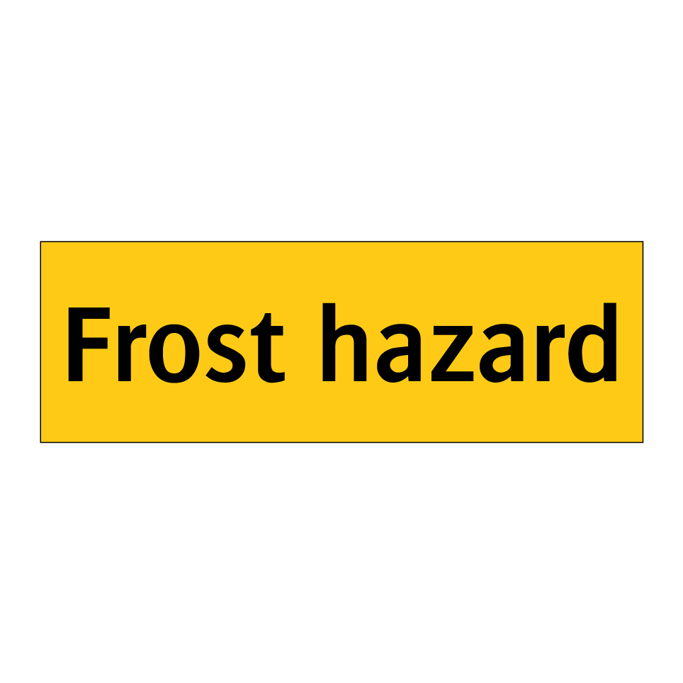 Frost hazard