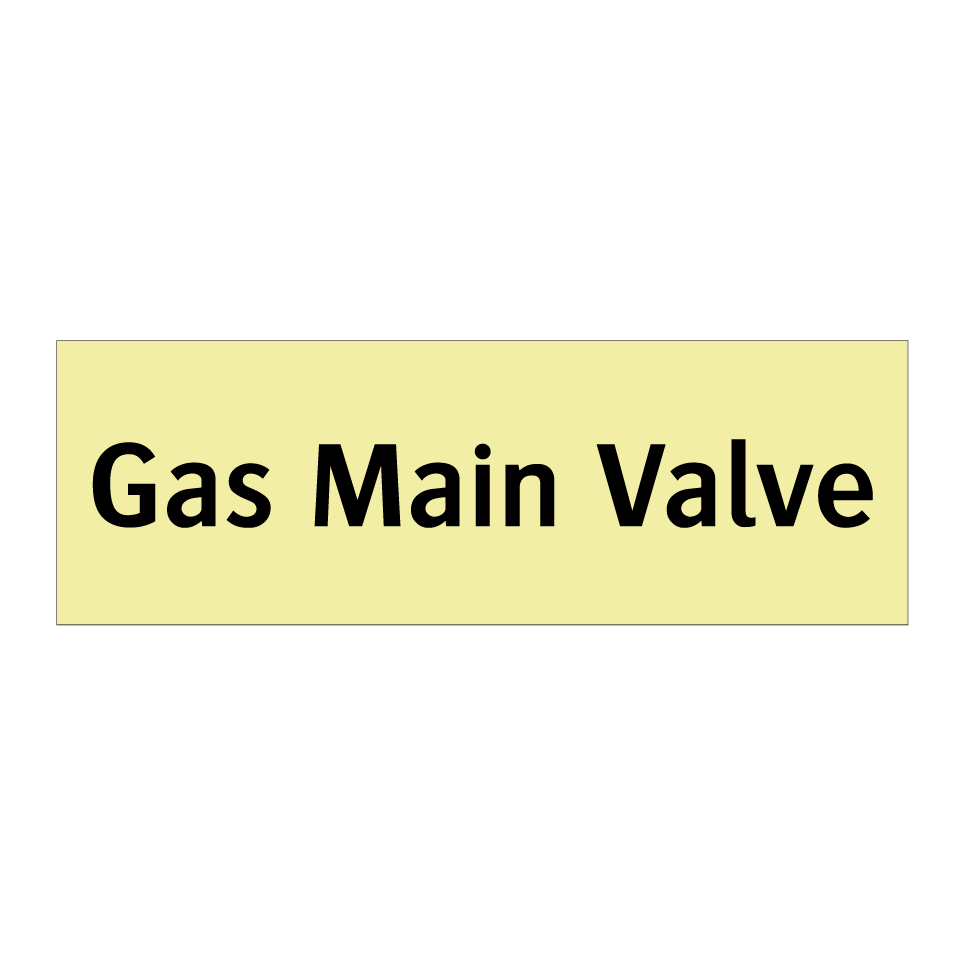 Gas Main Valve