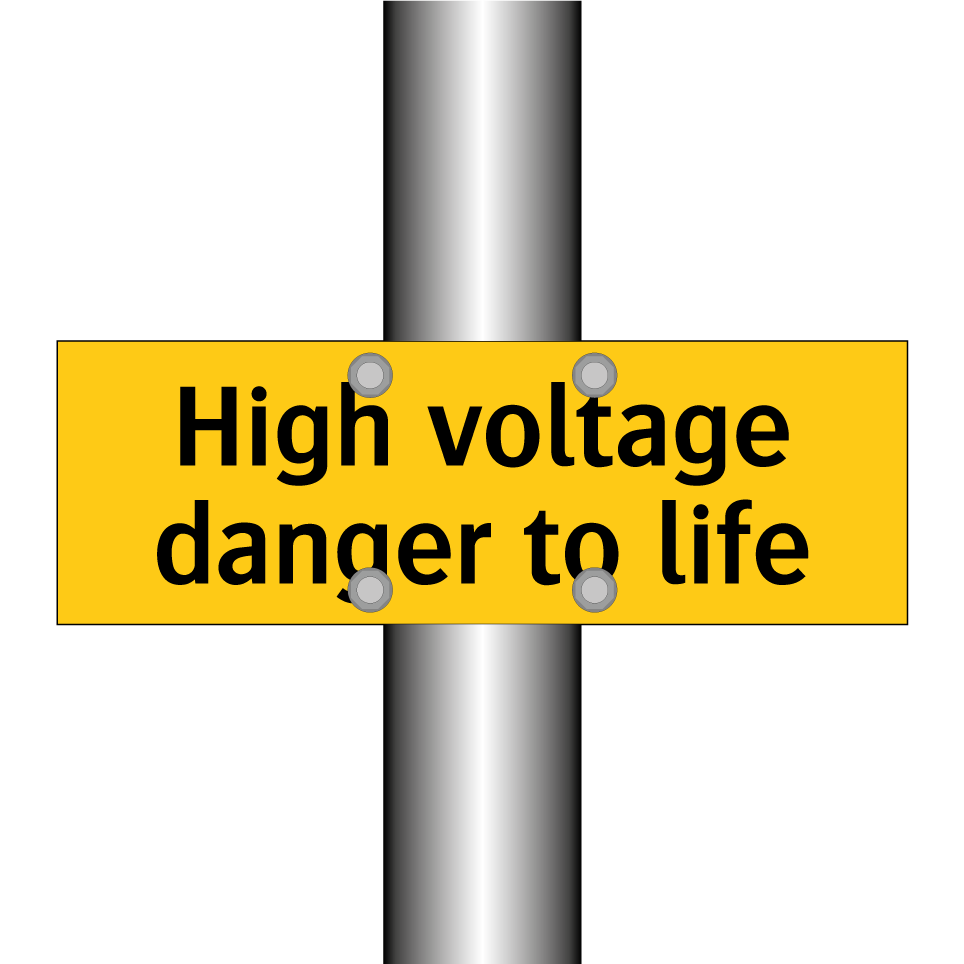 High voltage danger to life
