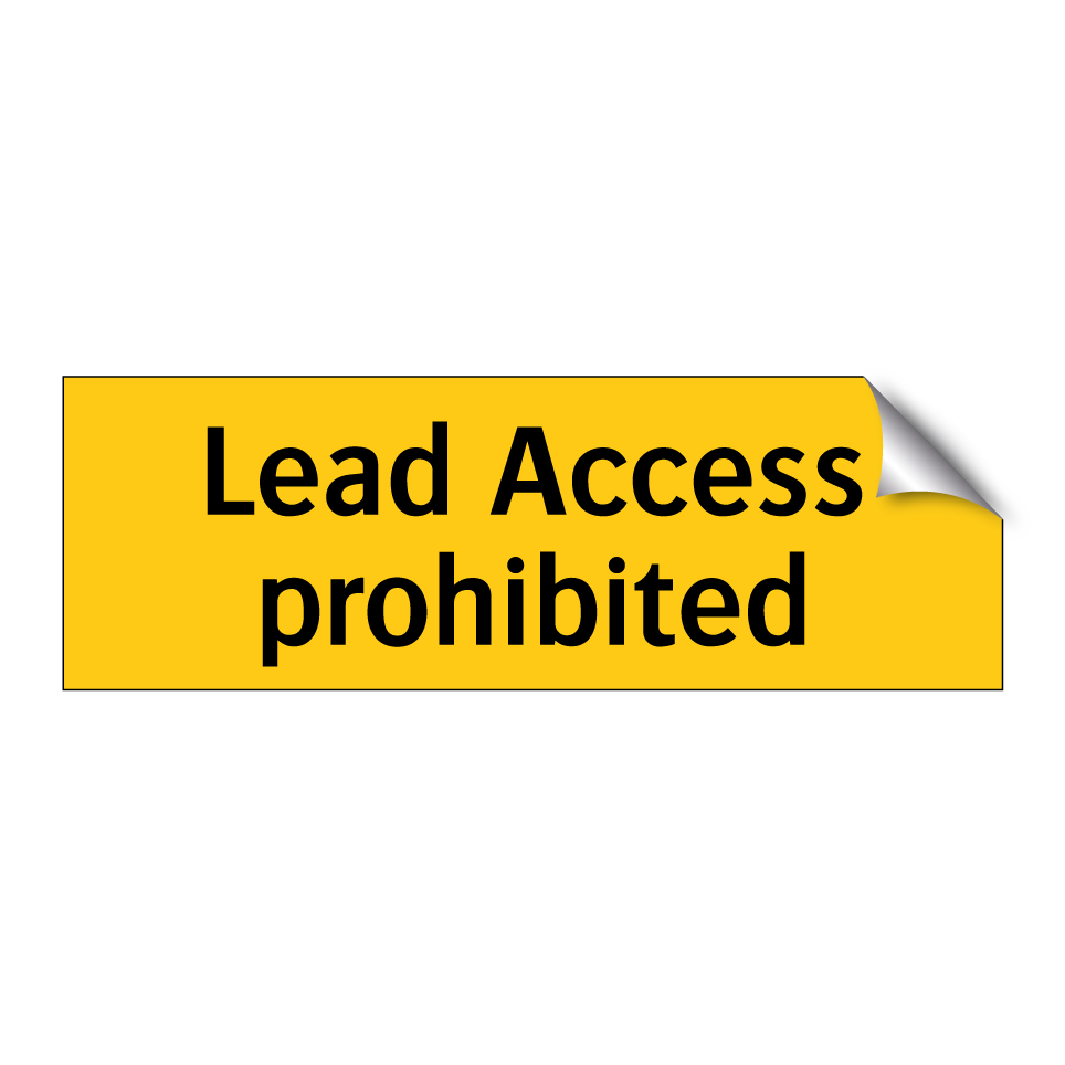 Lead Access prohibited