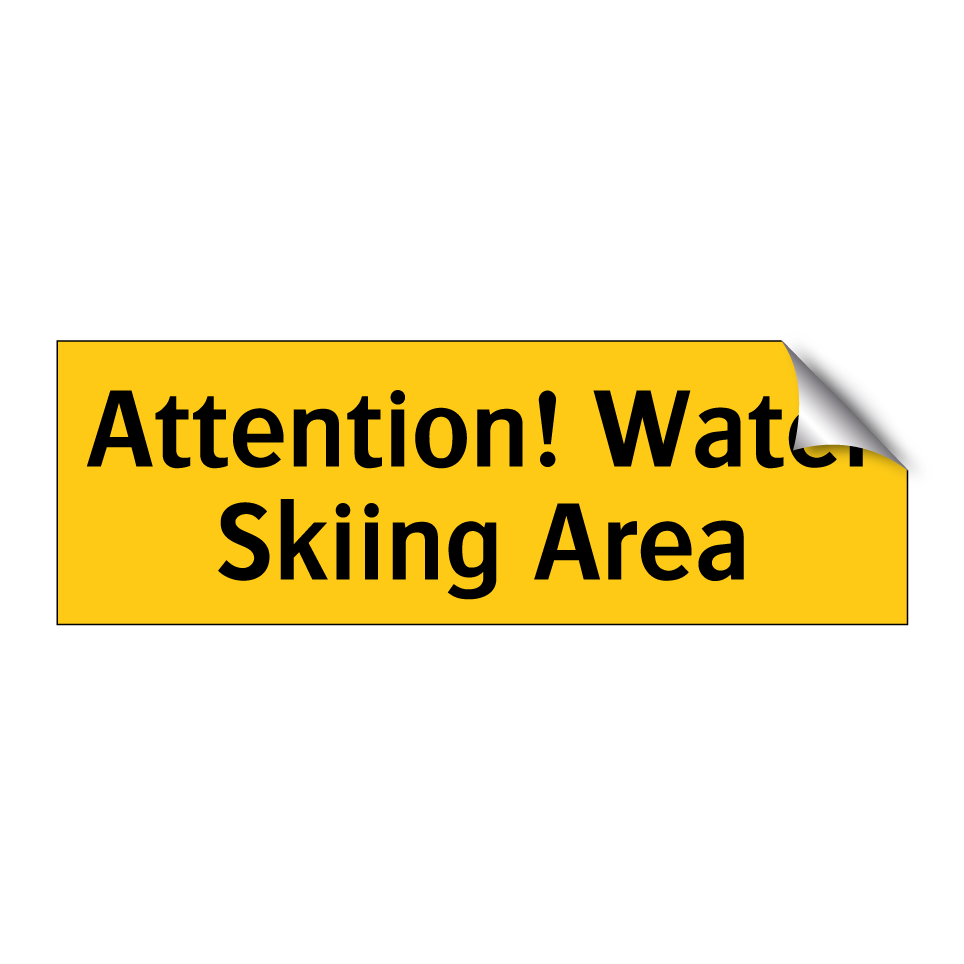 Attention! Water Skiing Area