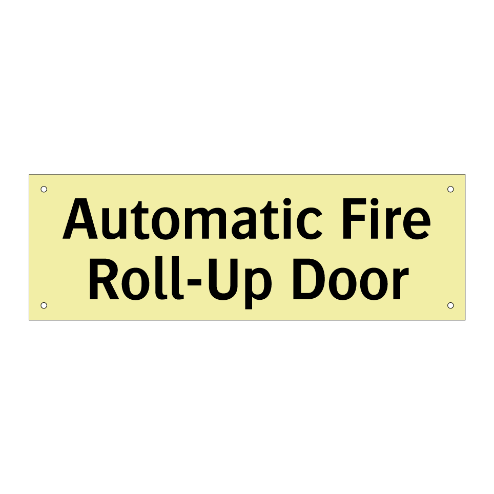 Automatic Fire Roll-Up Door