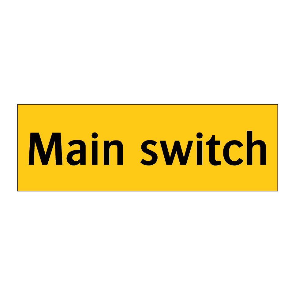 Main switch