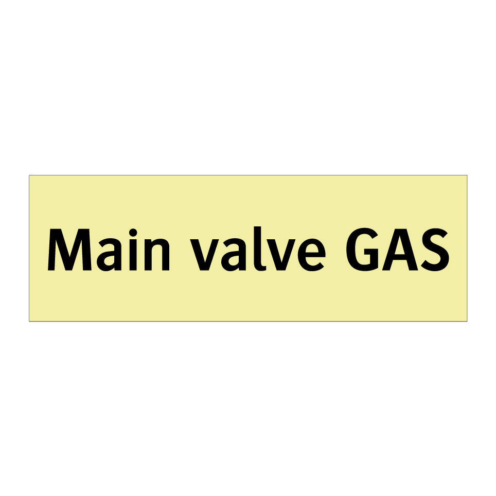 Main valve GAS