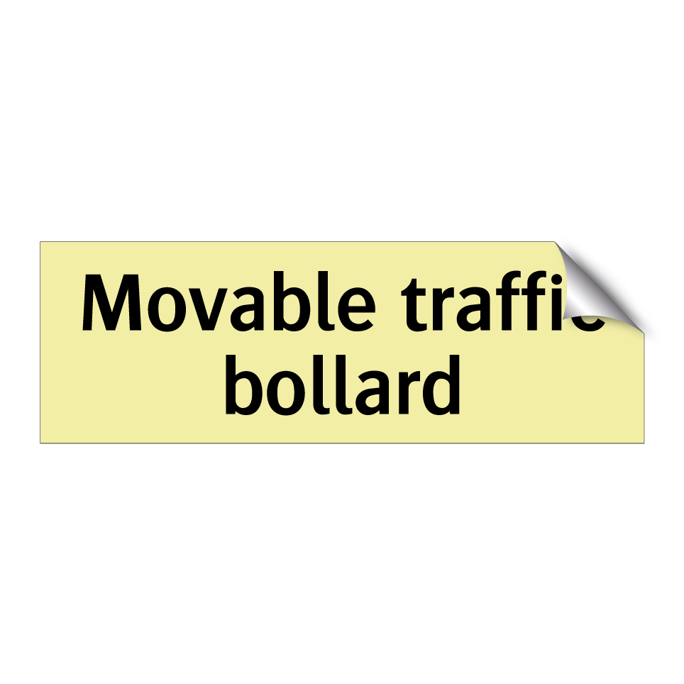 Movable traffic bollard