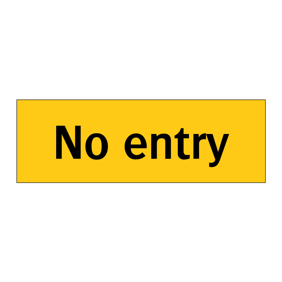 No entry