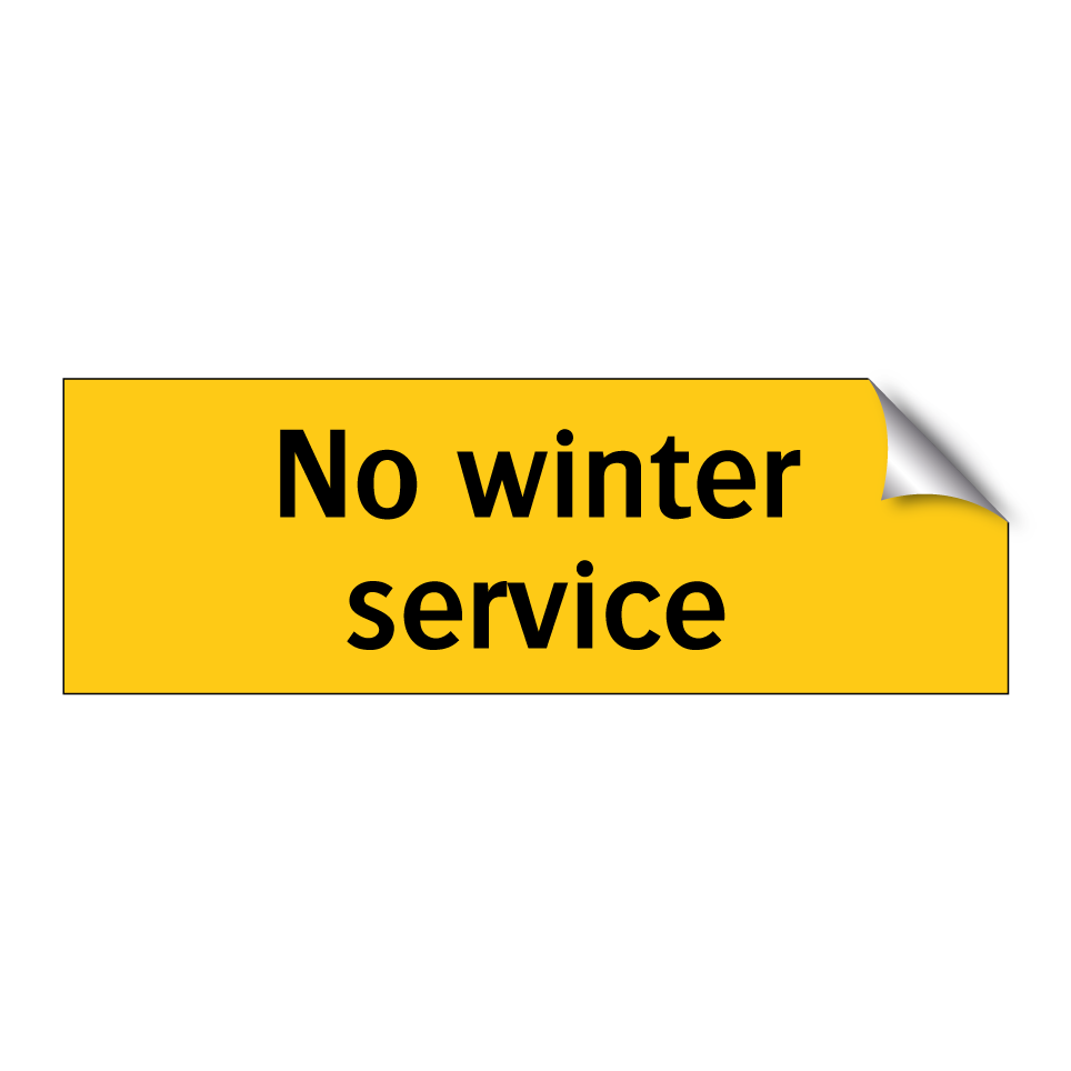 No winter service