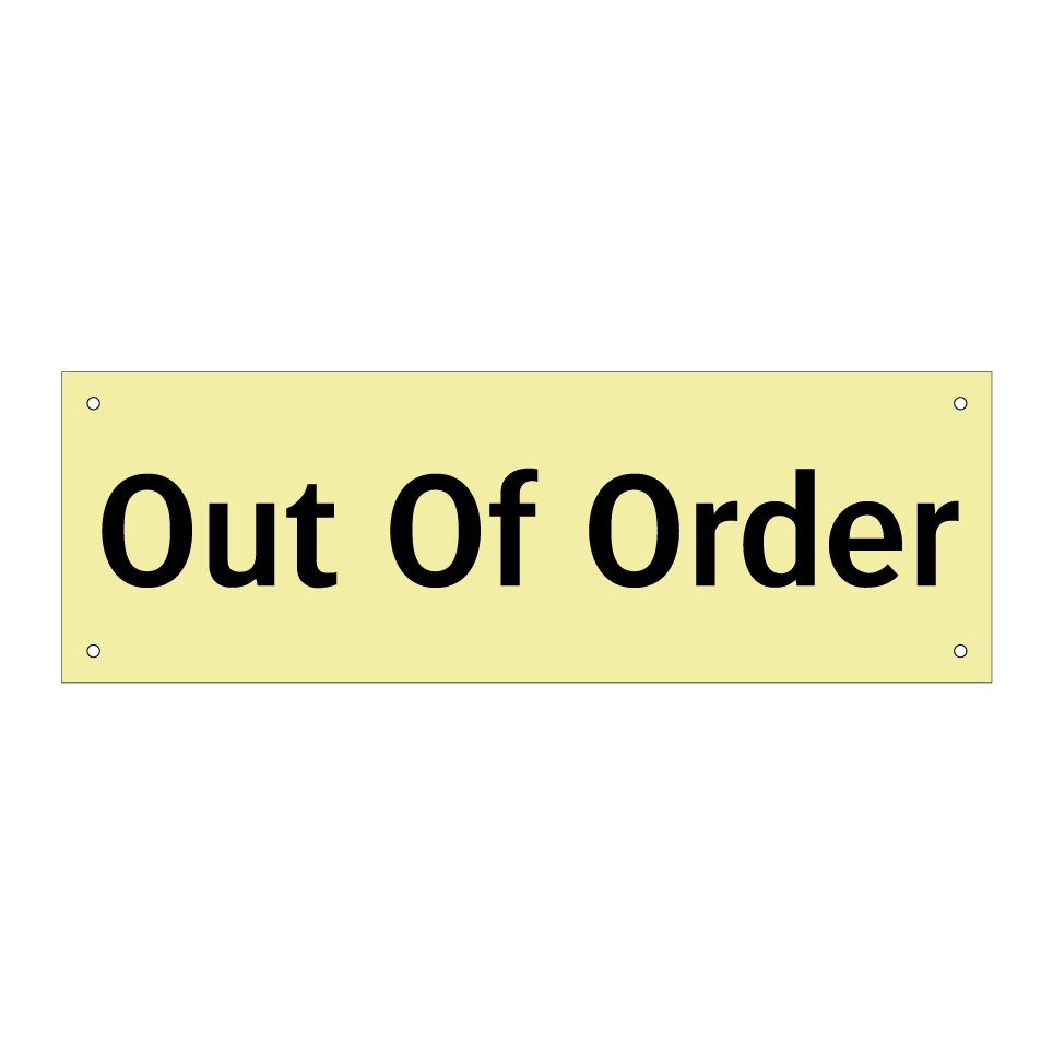 Out Of Order