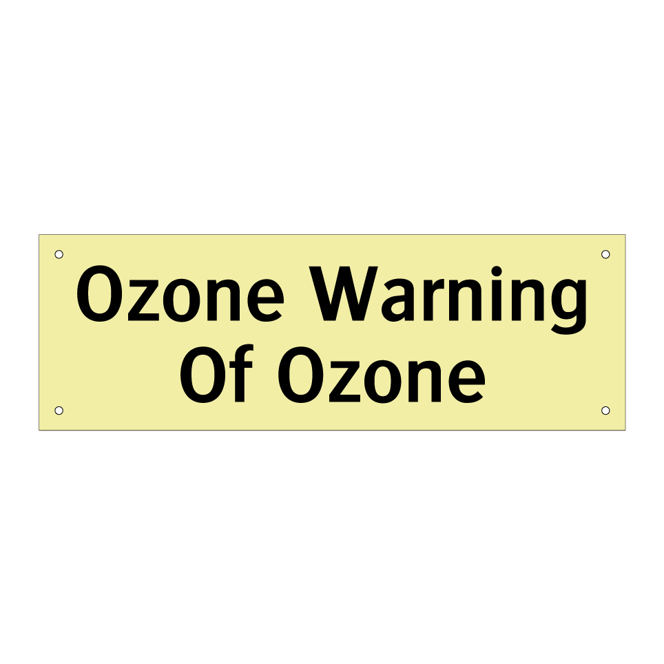Ozone Warning Of Ozone