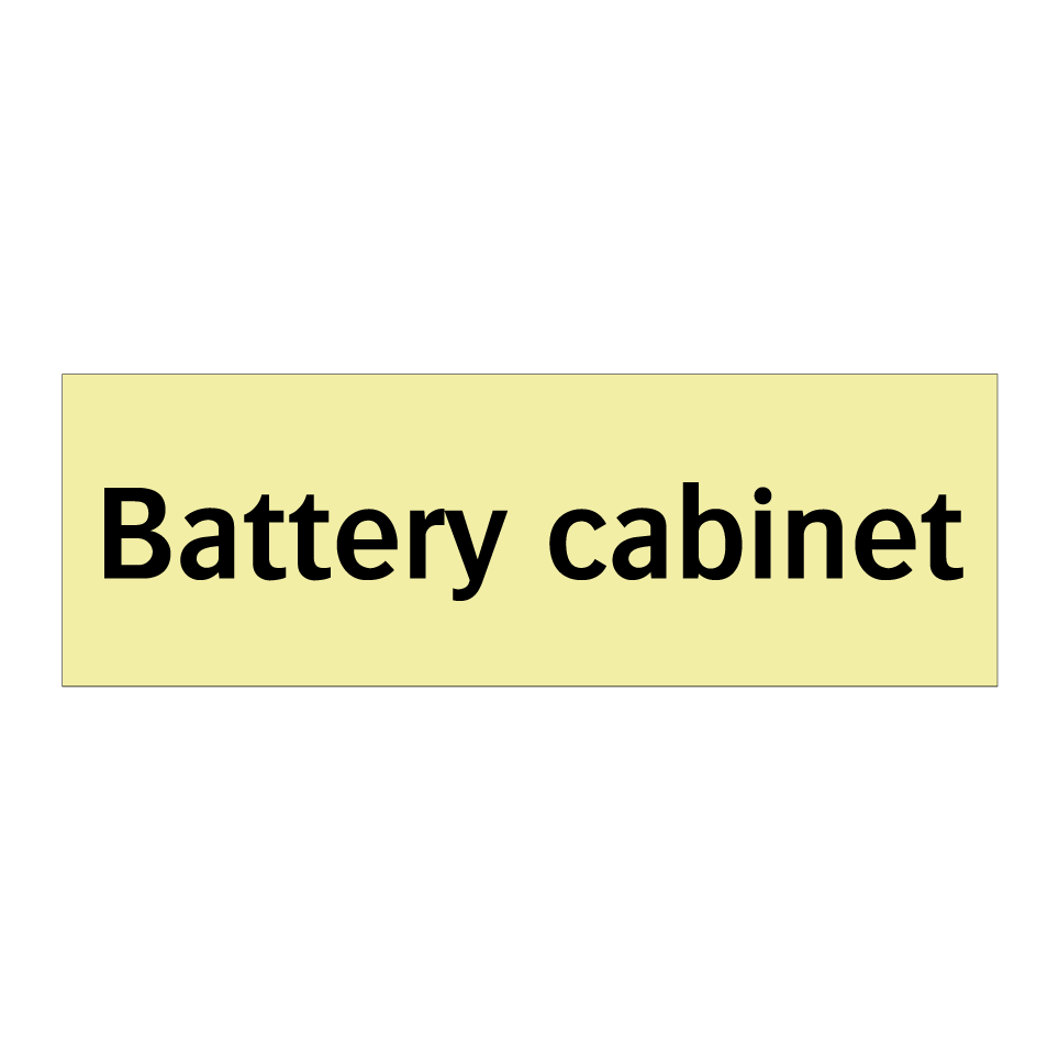 Battery cabinet