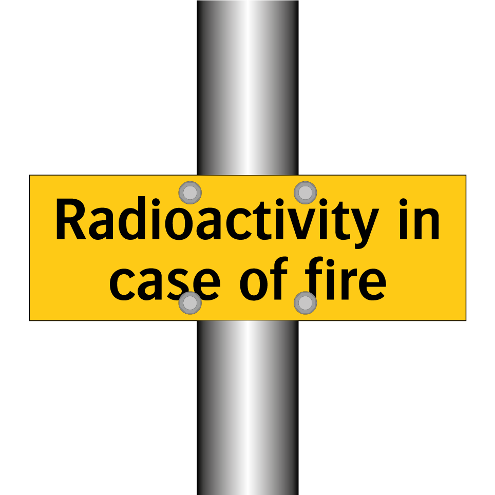 Radioactivity in case of fire