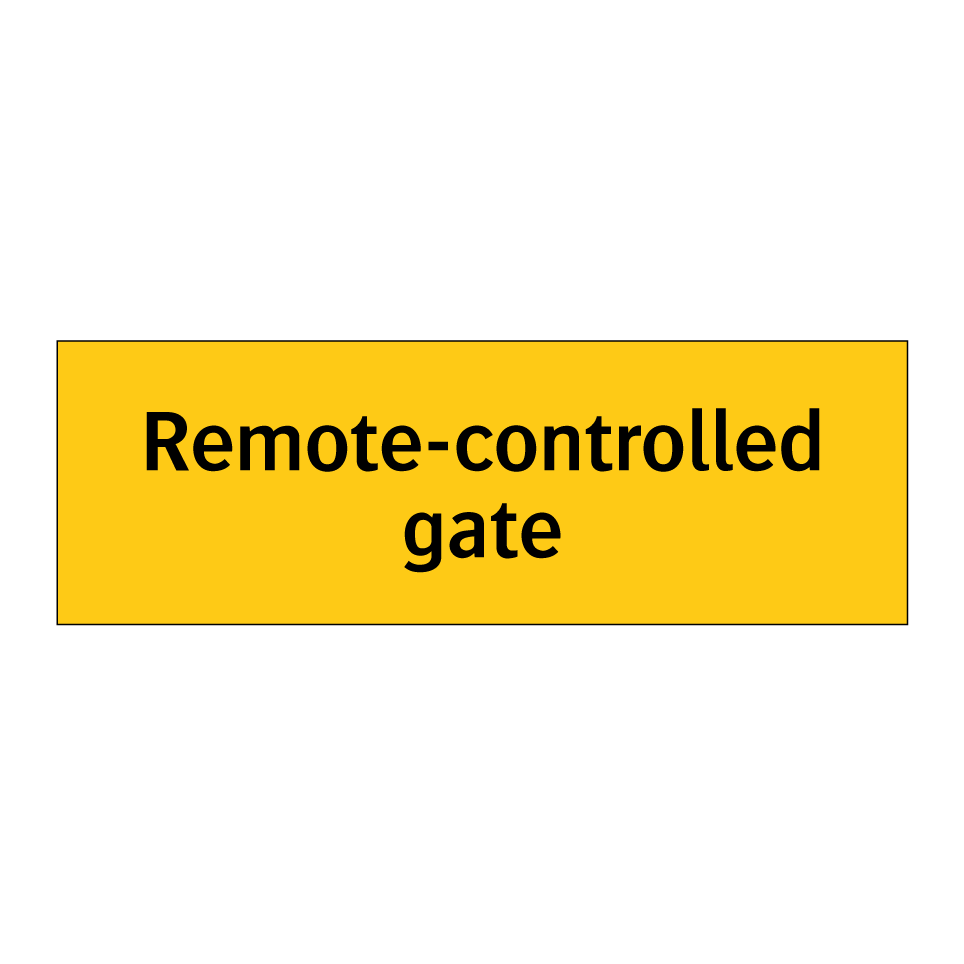 Remote-controlled gate