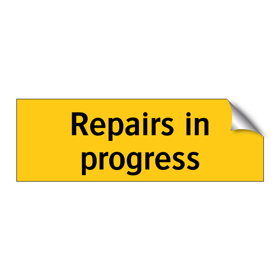 Repairs in progress