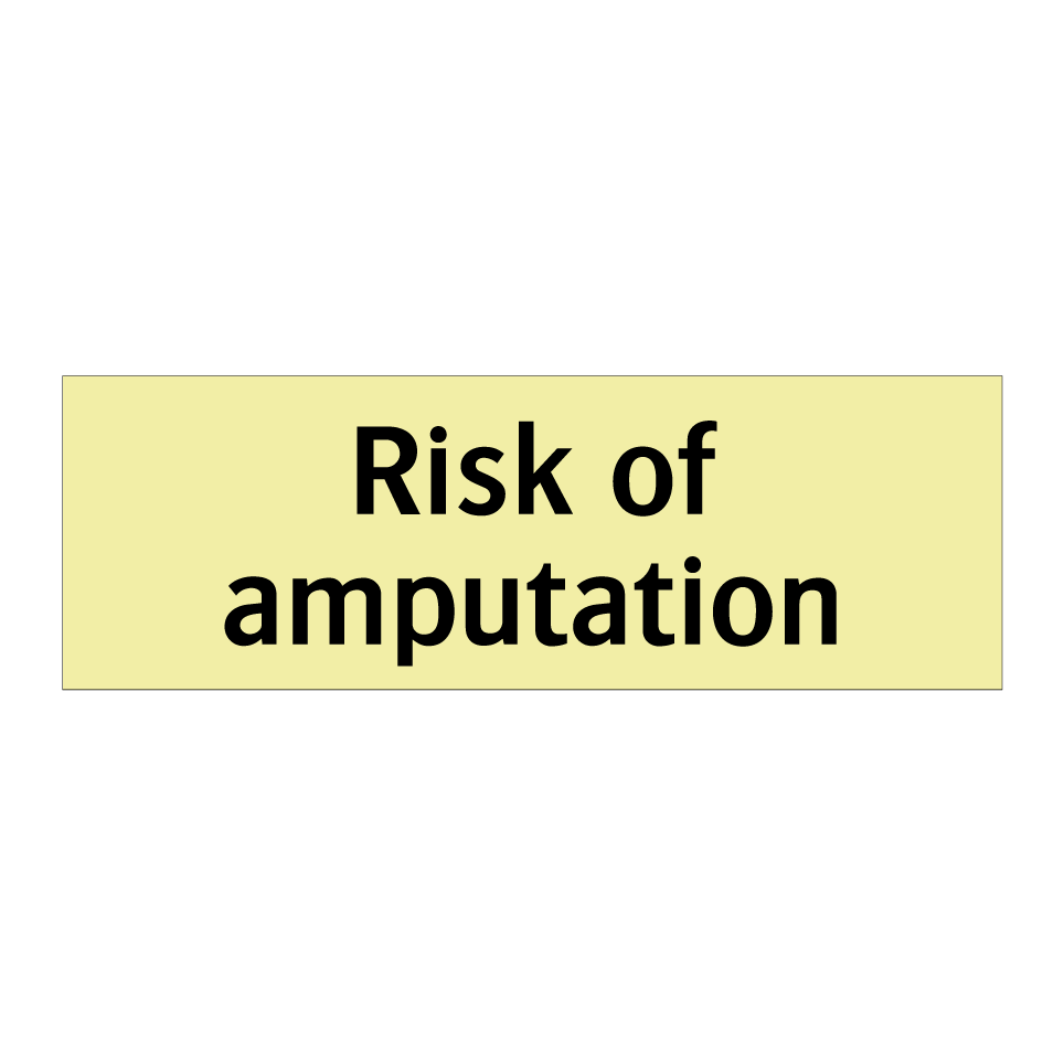Risk of amputation