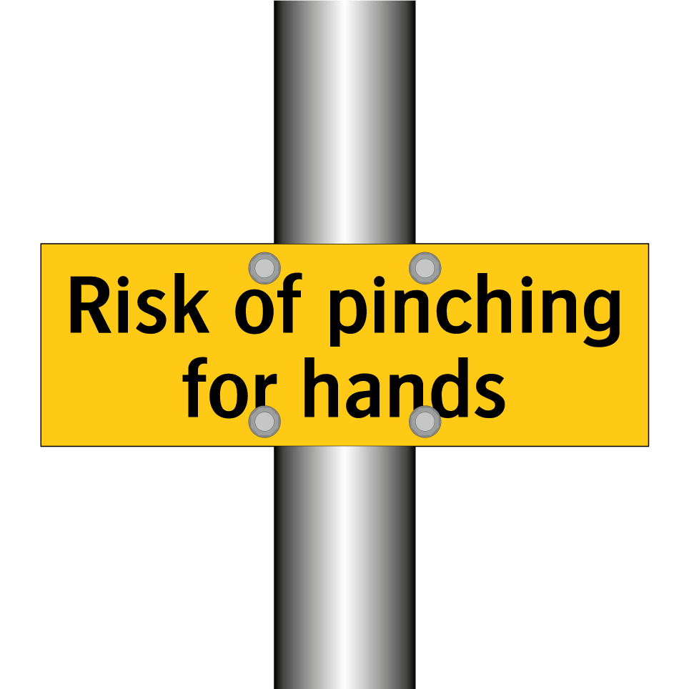 Risk of pinching for hands