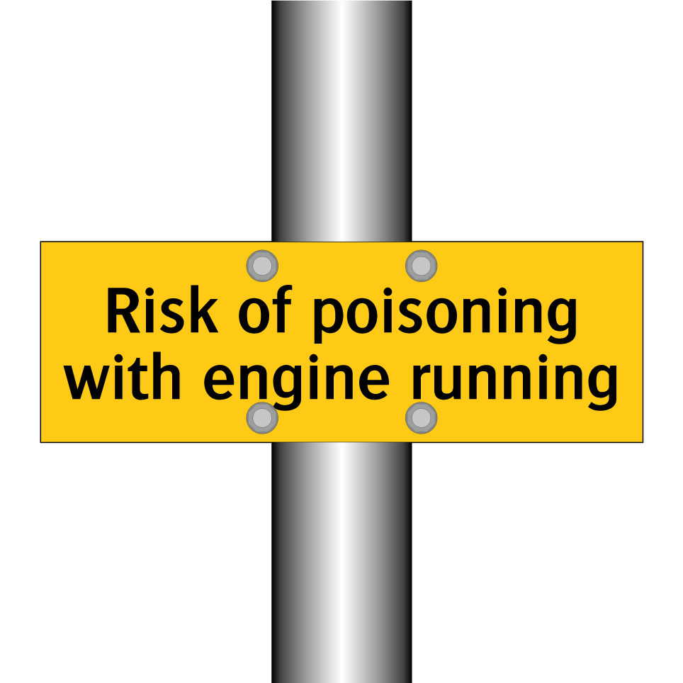 Risk of poisoning with engine running