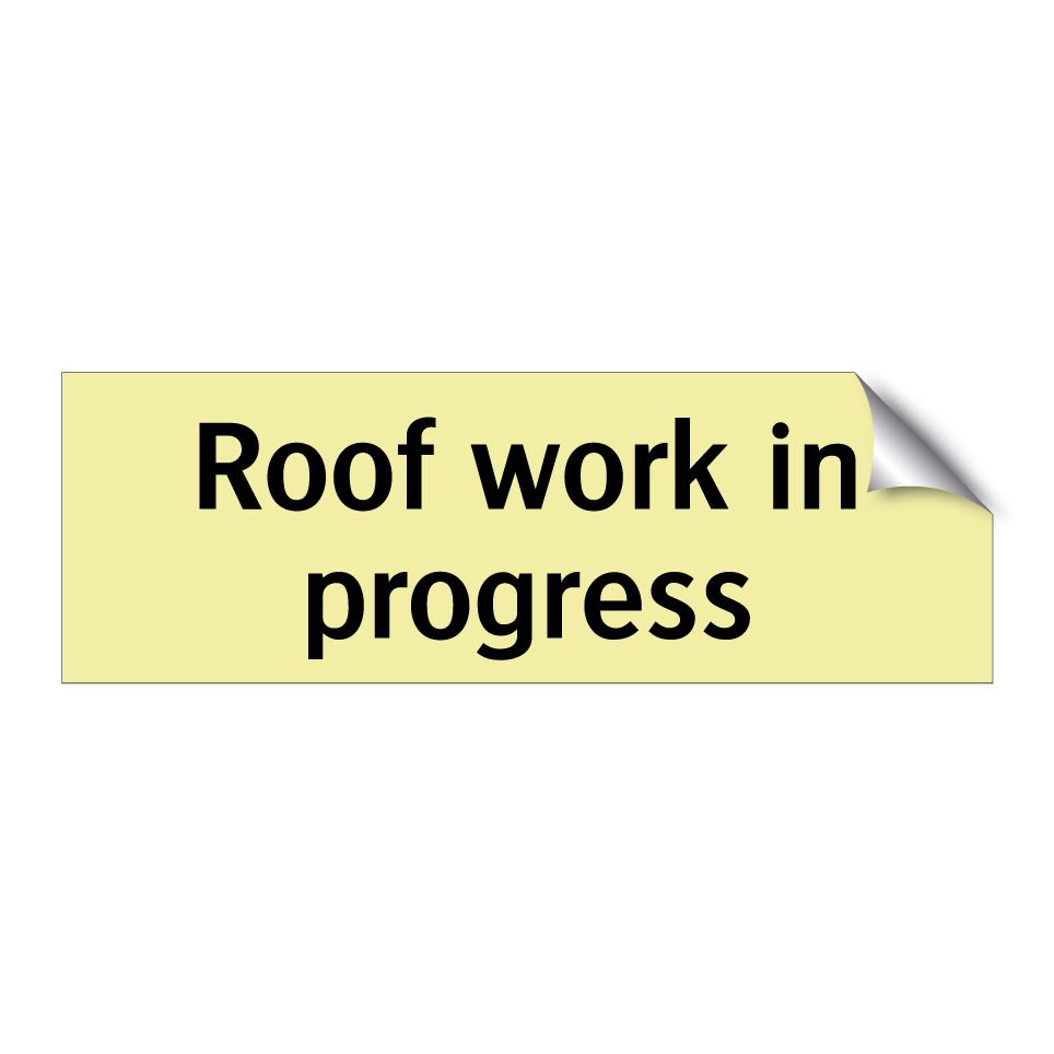 Roof work in progress