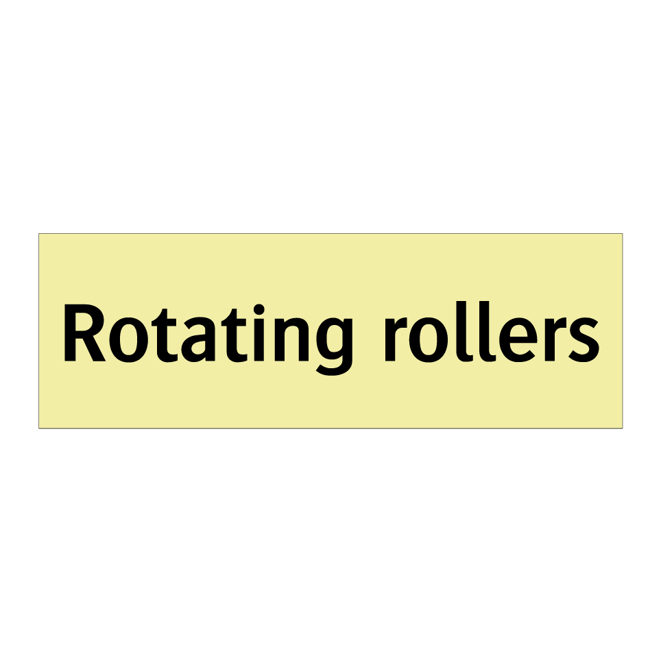Rotating rollers