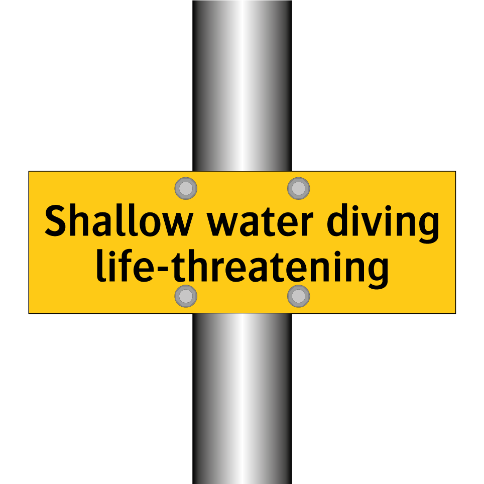 Shallow water diving life-threatening