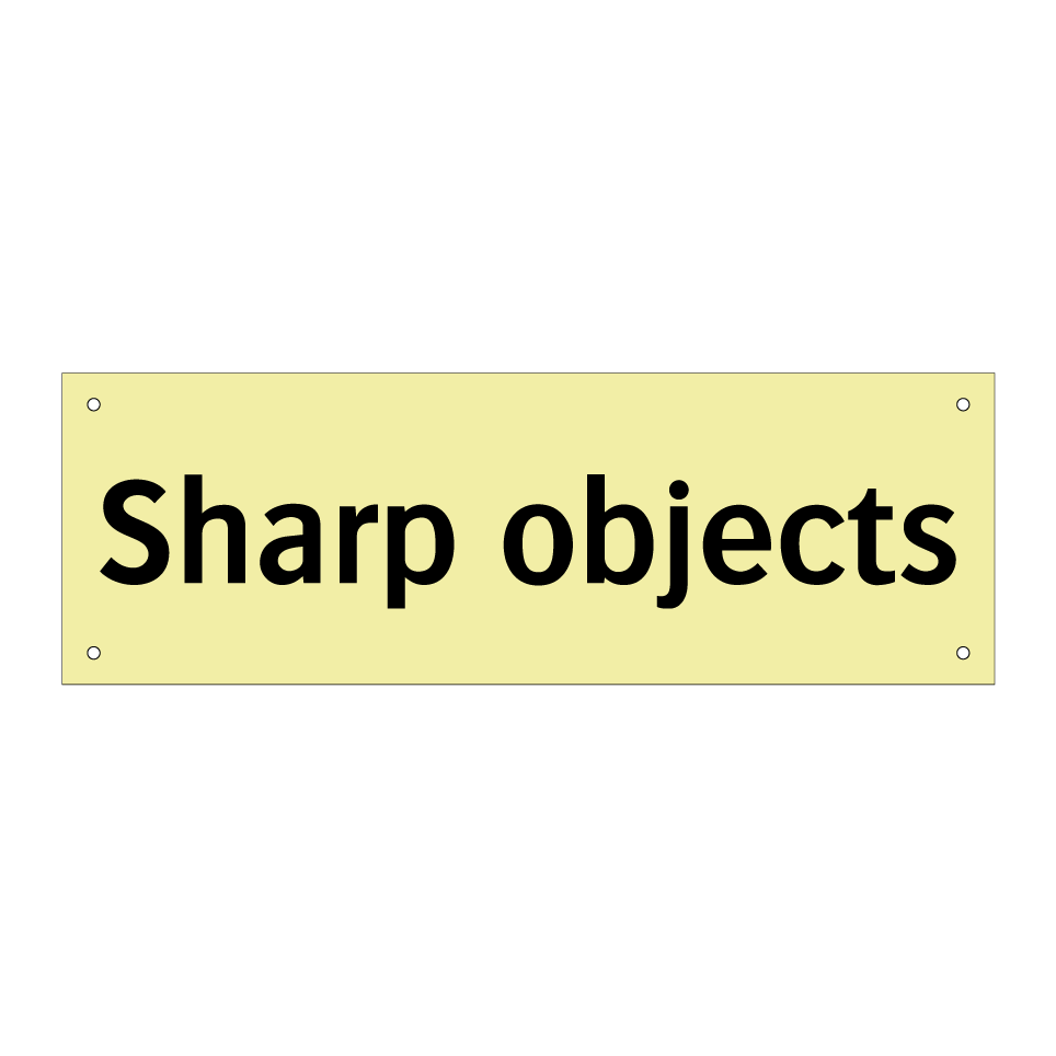 Sharp objects