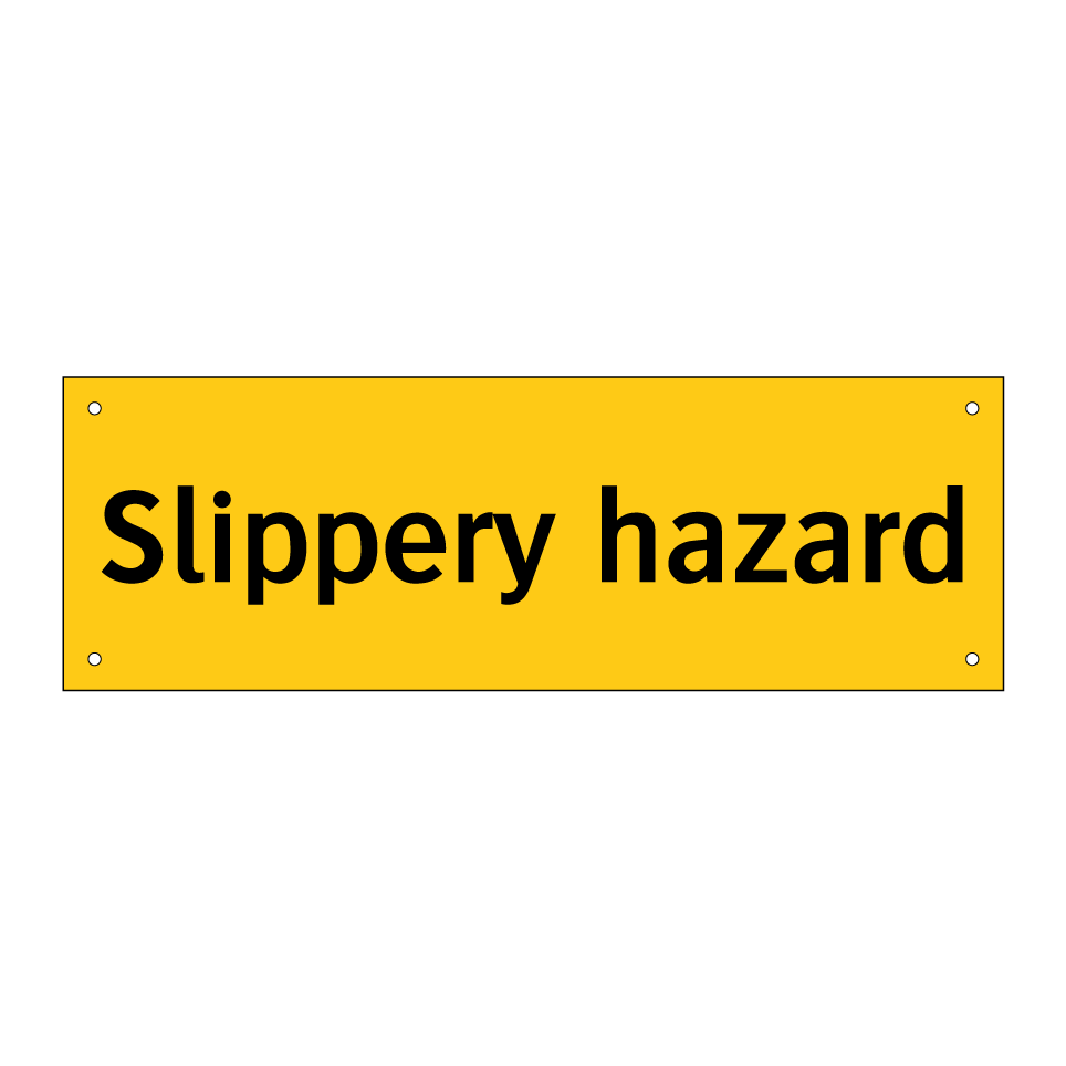 Slippery hazard