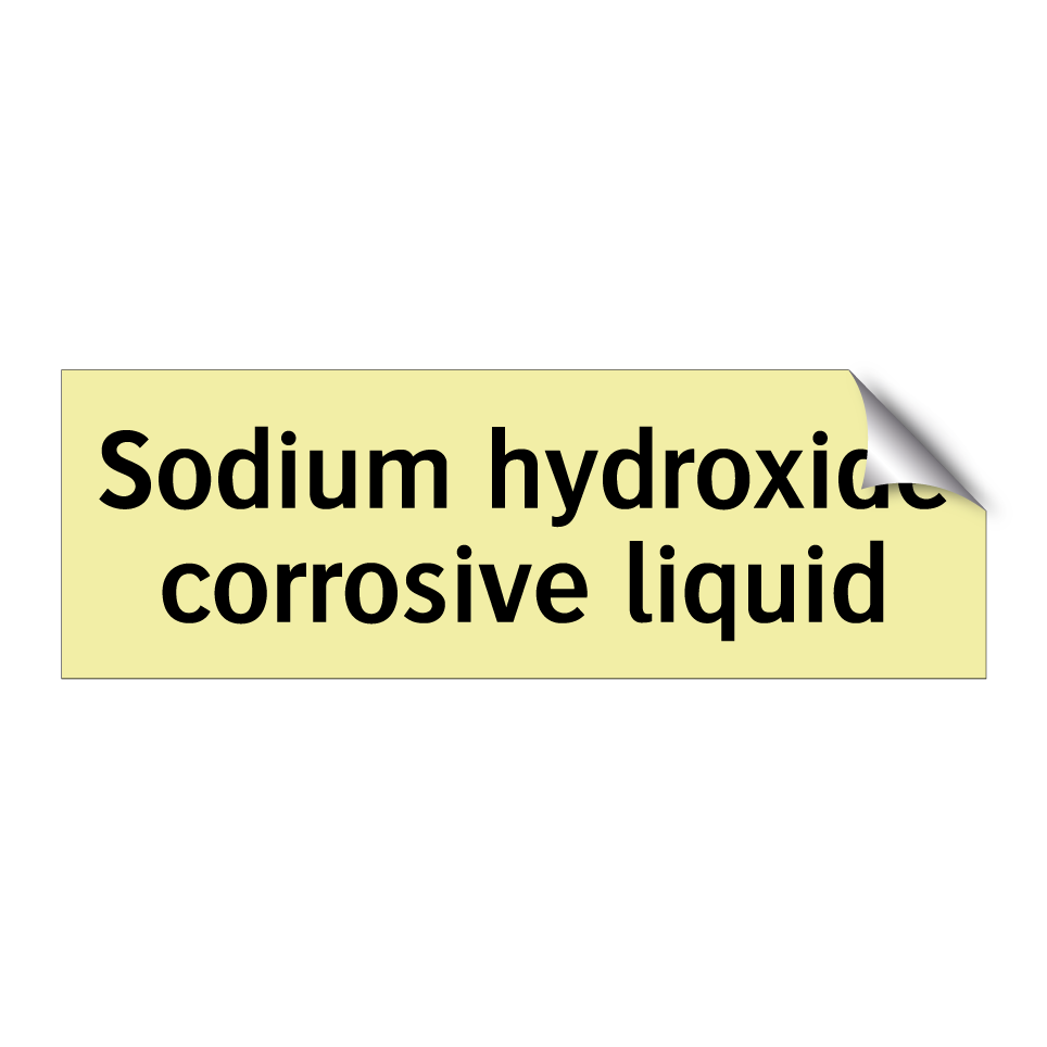 Sodium hydroxide corrosive liquid