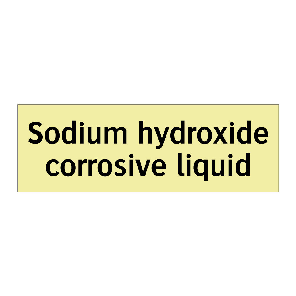 Sodium hydroxide corrosive liquid