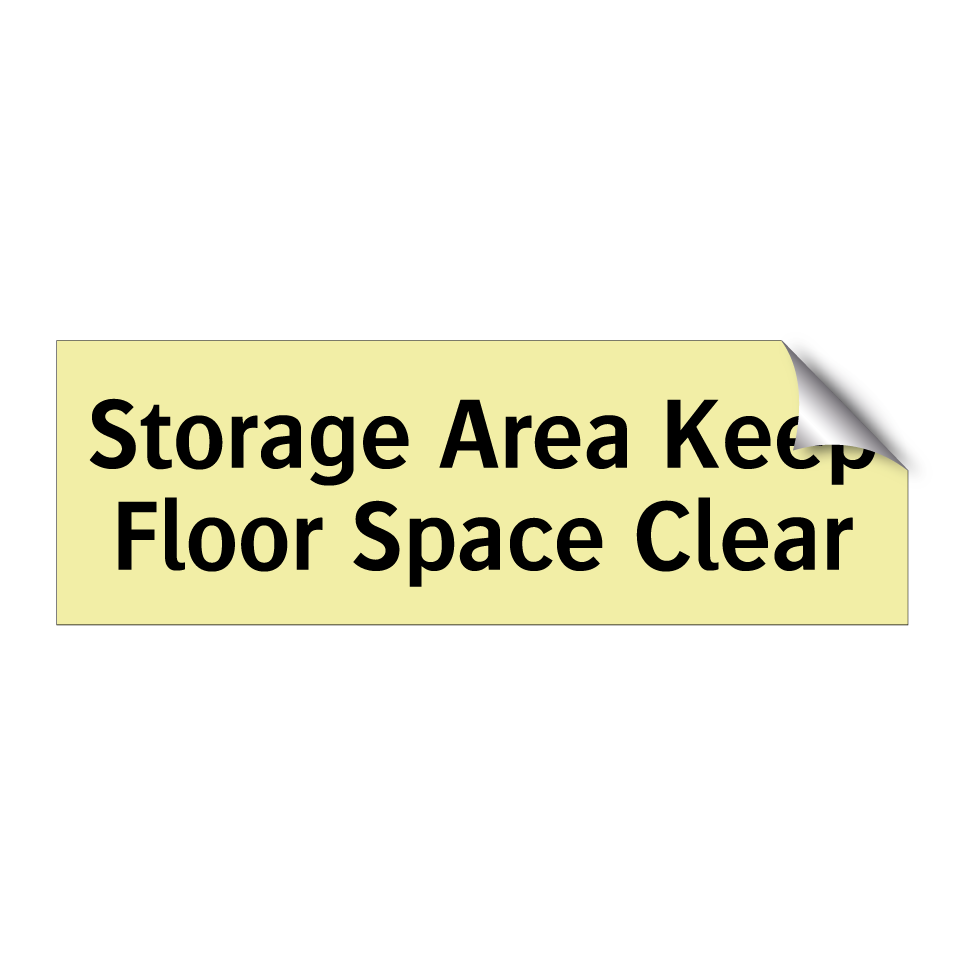 Storage Area Keep Floor Space Clear